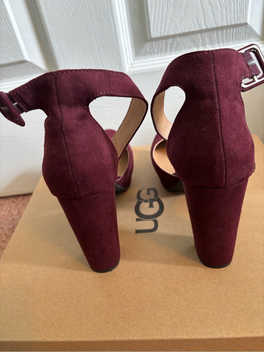 Sun & Stone Suede Ankle Strap Pumps - Picture 4 of 9